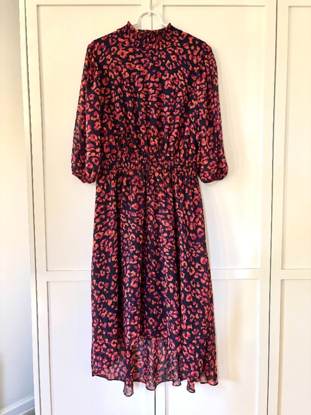 Nanette Lepore animal print midi dress (size 14)